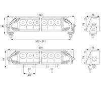 Hella Spotlight Dynaray 21 for5'' Dr Spot Fl 1Fj 1FJ359100-231