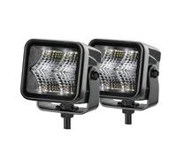 HELLA 1FA 358 176-801 LED-Spotlight - Black Magic Cube Kit 2.7" - 12/24V - mounting - Short distance lighting - Cable: 500mm - Plug: DEUTSCH plug - Kit - Quantity: 2