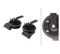 HELLA 3FH 007 728-831 Trumpet Horn Signal System Safety Warning 12V Voltage