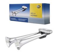 Hella Horn 3PB005411-001 - Trumpet CA34, 24V, 115dB(A), 300-350Hz, Low/High Tone, Blade Terminal