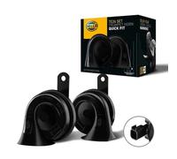 HELLA Trumpet Horn - OE-CONNECT HORN TE26 SET - 12V - 110dB(A) - Frequency range from: 400Hz - Frequency range to: 500Hz - Low Tone/High Tone - Electric - Quantity: 2 - 3FH 012 010-191