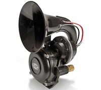 HELLA 3PA 013 410-041 Trumpet Horn CA20 - 115dB(A) - Frequency Range: 400Hz - High Tone - Electric-pneumatic - Housing Colour: Black - Quantity: 1