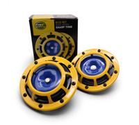 Hella Twin Horns Yellow Blue can fit Subaru Impreza WRX