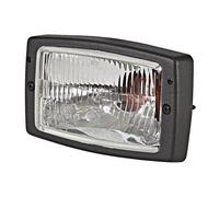 HELLA Universal Headlight Left Right Plastic Black 12V/24V Fits CASE IH Cs 96-04