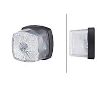 HELLA VALUEFIT 2PG 357 012-021 Position Light - Halogen - 12V - mounting/Screw Connection - Lens Colour: Crystal clear - LED colour: Yellow - Front - Quantity: 1