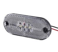 HELLA VALUEFIT 2PG 357 009-121 Position Light - LED - 24V - mounting/Screw Connection - Lens Colour: Crystal clear - LED colour: Yellow - Front - Quantity: 1