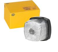 HELLA VALUEFIT 2PG 357 012-021 Position Light - Halogen - 12V - mounting/Screw Connection - Lens Colour: Crystal clear - LED colour: Yellow - Front - Quantity: 1
