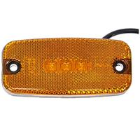 HELLA VALUEFIT 2PS 357 008-011 Side Marker Light - LED - 24/12V - Screw Connection/mounting - Lens Colour: Yellow - Cable: 500mm - Plug: open cable ends - Lateral Mounting - Quantity: 1