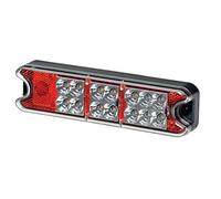 HELLA VALUEFIT 2VA 357 021-001 Rearlight - LED - 12/24V - mounting/Bolted - Lens Colour: Red/Crystal clear - Plug: open cable ends - right/left - Quantity: 1