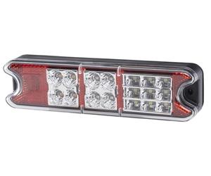 HELLA VALUEFIT 2VP 357 021-011 Rearlight - LED - 24/12V - mounting/Bolted - Lens Colour: Red/Crystal clear - Plug: open cable ends - left/right - Quantity: 1