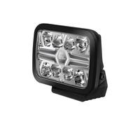 HELLA Valuefit 1FJ 357 199-181 LED Headlight - Blade Black RE 9 Inch - 12-24 V - Rectangular - Crystal Clear Lens - Light Colour: White/Yellow (Amber) - Cable: 500 mm