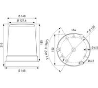 HELLA 2XD 357 958-111 Strobe-type Beacon