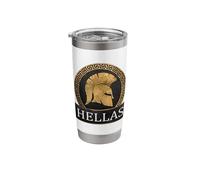 Hellas Ancient Cities of Ancient Greece Hoplite Helmet Stainless Steel Insulated Tumbler
