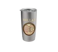 Hellas Ancient Greek Hoplite Phalanx Symbol Stainless Steel Insulated Tumbler