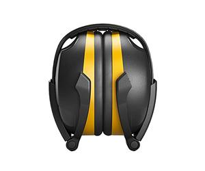 HELLBERG SAFETY Foldable Secure 2 Ear Protection, Yellow, One Size (Hearing protection, Medium to High Noise, Level 2, Plastic, Unisex-Adults)