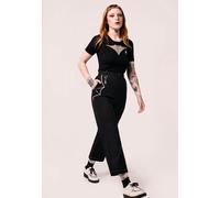 Hellbunny - Drusilla Black - Pants - black - M - 62% Polyester, 35% Viscose, 3% Elastane M