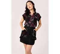 Hellbunny - Dylan - Skirt - black - XS - 97% Cotton, 3% Elastane,Cotton XS