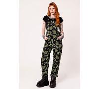 Hellbunny - Gaia Black - Pants - green - S - 97% Cotton, 3% Elastane S