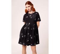 Hellbunny - Grungy Spider Mini Black - Dress - black - XL - 95% Cotton, 5% Elastane XL