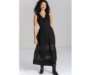 Hellbunny - Mortem Maxi Black - Dress - black - L - 100% Viscose L