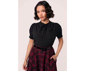 Hellbunny - Turner Black - Blouse - black - XS - 100% Polyester XS