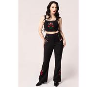 Hellbunny - Viva Maria Black - Pants - black - XS - 70% Polyester, 27% Viscose, 3% Elastane XS