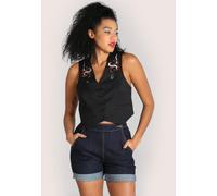 Hellbunny - Viva Maria Black - Vest - black - L - 75% Polyester, 19% Viscose, 6% Elastane L