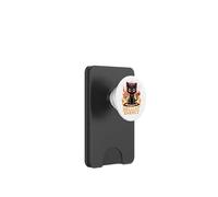 Hellcat Energy Funny Cute Devil Cat Design PopSockets PopWallet for MagSafe