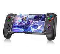 HELLCOOL Mobile Gaming Controller for iPhone & Android,Phone Controller for PS Remote Play/Xbox/Steam/GeForce Now/MFi Apple Arcade/Roblox,Wireless Phone Game Controller with Hall Effect Joystick/RGB