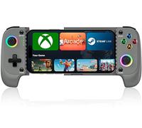 HELLCOOL Mobile Gaming Controller for iPhone & Android,Wireless Game Controller for Xbox/Steam/GeForce Now/MFi Apple Arcade/Roblox,with Hall Effect Joystick/RGB-Grey