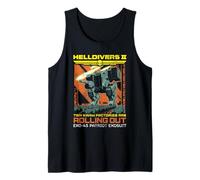Helldivers 2 Exo-45 Patriot Exosuit Vintage Ad Video Game Tank Top