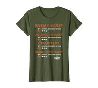 Helldivers 2 Sony PlayStation Game Orbital Precision Strike T-Shirt, Women, Olive Green, Large