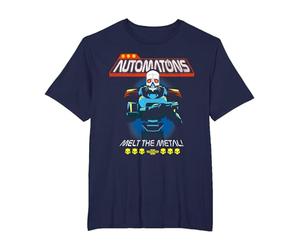 Helldivers 2 Sony PlayStation Video Game Automaton Trooper T-Shirt, Men's Big and Tall, Navy Blue, 3X Tall