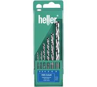 6pc Drill Bit Set HSS Co Cobalt 2mm - 8mm Heller twist drills set German Quality