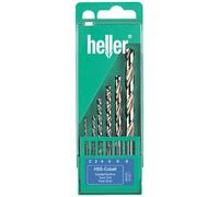 6pc Drill Bit Set HSS Co Cobalt 2mm - 8mm Heller twist drills set German Quality