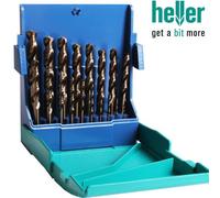 Heller Tools 219624 "990" Drill Bit of Stainless Steel/Cobalt/HSS, Silver, Set of 19 Piece