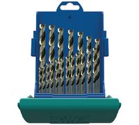 Heller 28706 7 19 Piece MaxxBox Set of HSS Ground Turbo Metal Drill Bits (1-10mm)