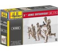 HELLER 49609 WWII British 8th Army Figures 1/72 Scale 49 Pieces Plastic Kit T48P