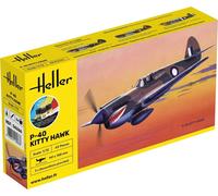 HELLER 56266 P-40 Kitty Hawk 1:72 PLASTIC MODEL KIT INCLUDES PAINTS/GLUE/BRUSH