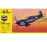 Heller 56266 STARTER KIT P-40 Kitty Hawk 1/72