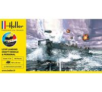 HELLER 56995 US Navy LCVP Landing Craft 1/72 Scale 88 Pieces Plastic Kit T48Post