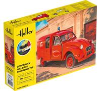 Heller 58701 - 1:24 Starter Kit Citroen 2CV AZU-B 250 Fourgonnette - New