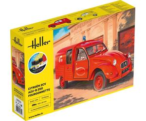 Heller 58701 - 1:24 Starter Kit Citroen 2CV AZU-B 250 Fourgonnette - New