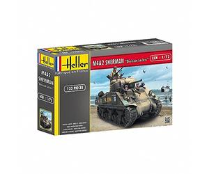 Heller 79894 1:72 Scale M4A2 Sherman Division Leclerc Model, 8 x 3.7 x 4.3 centimetres