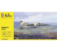 Heller 80323" Mirage III E/R/5 BA Model Kit, 1:72 Scale