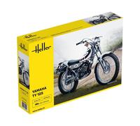 Heller HEL80902 1:8-Yamaha TY 125 Plastic Model kit, Schwarz
