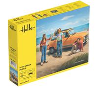 Heller Model Kit - 1:24 Scale 1970s Urban People Figures