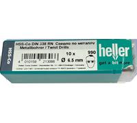 Heller Cobalt Twist drill bit set 10pc 1mm 1.5mm 2mm 2.5mm 3mm 3.2mm 5.5, 6.5, 7