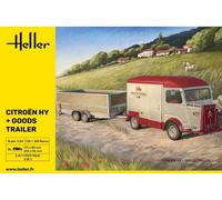 Heller 1:24 - Citroen HY & Goods Trailer