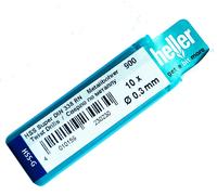 Heller HSS G Micro Twist drill bit set 10pc 0.2mm 0.3 0.4 0.5 0.6 0.7 0.8 0.9mm